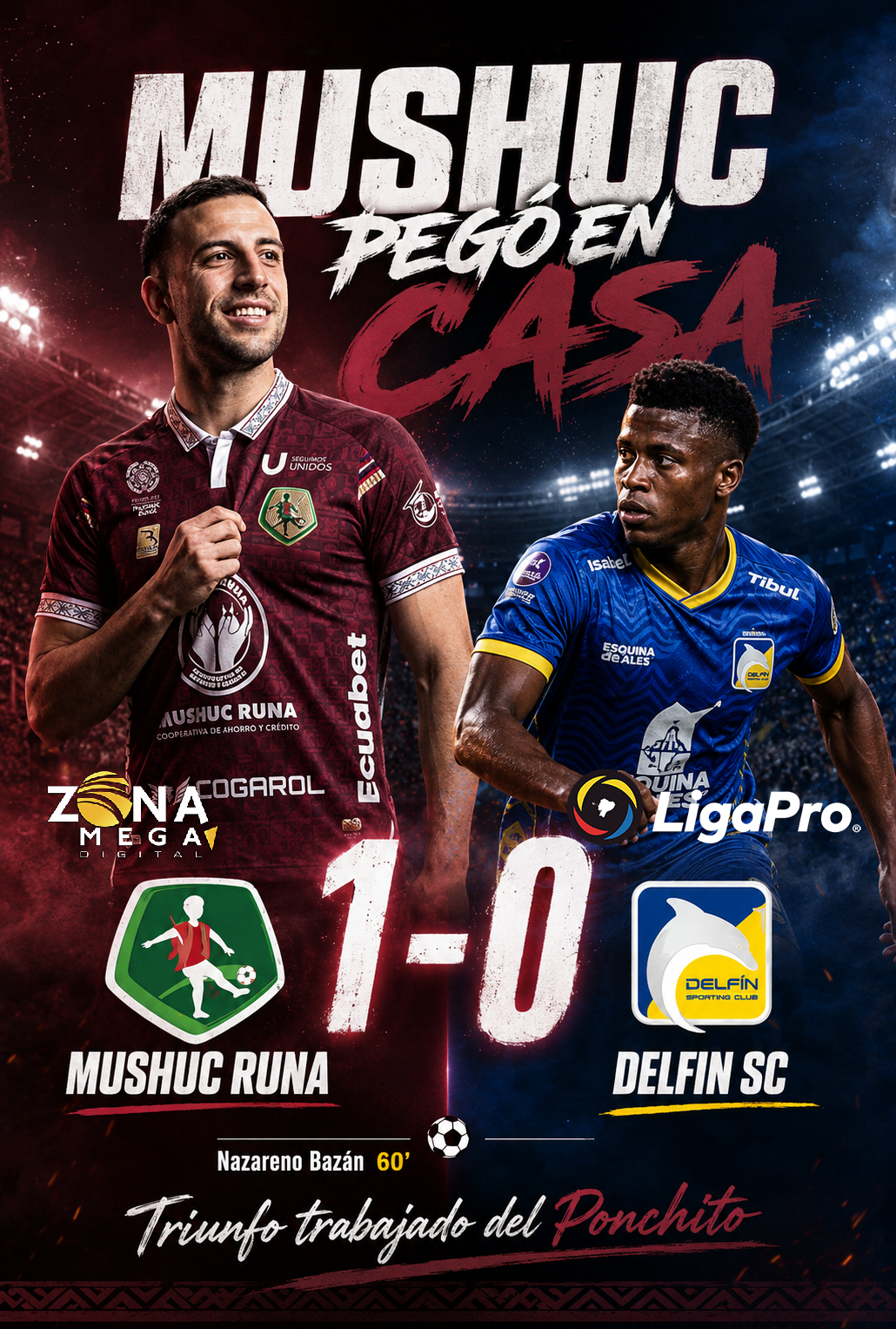 Mushuc Runa 1 - 0 Delfín